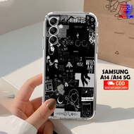 MS Case SAMSUNG A14 / A14 5G - Casing SAMSUNG A14 Latest/ A14 5G Top One Case [MOTIF 02] Casing hp S