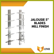 ➥ ▧ ▜ Jalousie Frame 5 Blades for Louver Window 1 Pair