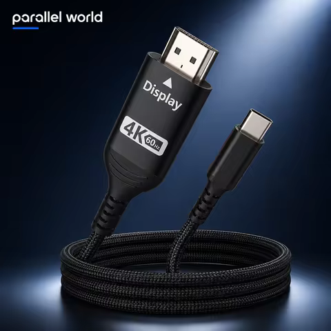 USB C HDMI Cable 4K 60HZ for TV Type C to HDMI Adapter for PC Macbook Pro iPad Samsung Galaxy XPS Pi