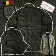 Vintage 80s Belgian Army M88 Jacket Field Infantry Division Armory 17th There Are 1 Piece Condition 