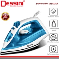 DESSINI ITALY 1400W Electric Ceramic Soleplate Garment Steam Iron Sprayer Steamer Clothes Brush / Se