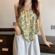 Ladies Floral Halter Neck Small Camisole Girls Summer Loose Top