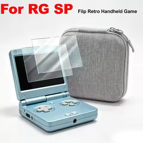 3 IN 1 for RG SP Tempered Glass Screen Protectors Game Console Storage Bag 2 IN 1 Sold Separately Or