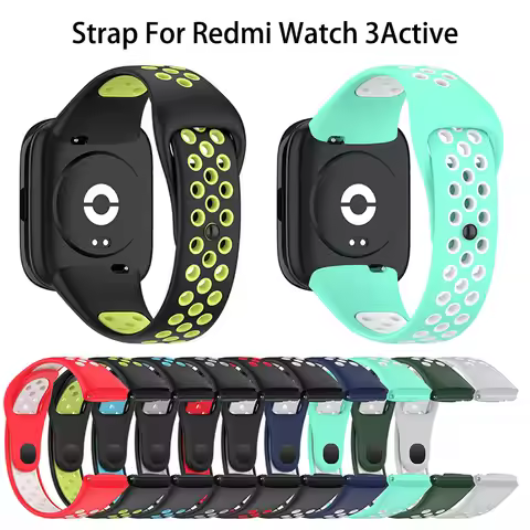 Watch Strap For Redmi Watch 3 Active,Adjustable Silicone Watchband For Redmi Watch3 Active Replaceme