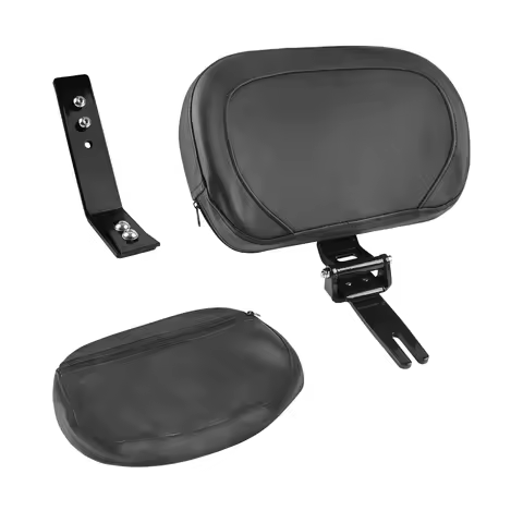 Motorcycle Seat Accessories Adjustable Driver Backrest Mount Kit with Storage Pouch for Can-AM Spyde