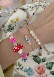 【熱賣】水晶 玻璃珠 淡水珍珠 串珠 手鍊 | Y2K飾物 玩味潮流