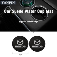 Mazda Car Suede Cup Mat CX 8 CX 5 CX 3 CX 30 Mazda 3 Mazda 2