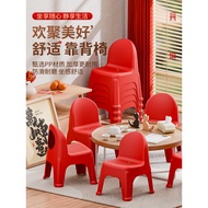 Plastic stool for home use, thickened with backrest, adult night market stall stool with backrest, c
