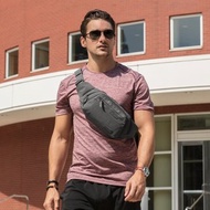 美國 TRAVELON | Metro三層防盜腰包(藍) | 隨身包 貼身包