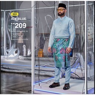 [ TAILORED FIT ] Baju Melayu Bulan Bintang ICY BLUE