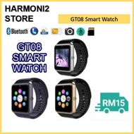 GT08 Smart Watch Simcard Camera like DZ09 V8 Bluetooth Pedometer Women Men Unisex | Jam Pintar Unise