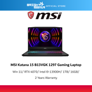 MSI Katana 15 B13VGK 1297MY 15.6 FHD i9-13900H 16GB 1TB RTX4070 W11 Gaming Laptop