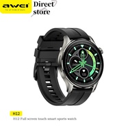 Awei H12 Smart Watch IP67 Waterproof 1.32" TFT HD Color Screen High End Watch Heart Rate Blood Pressure And Temperature Monitoring Couple Sport Watch