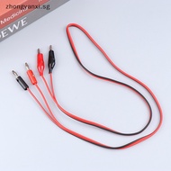Zhongyanxi 1Pc Multi-meter Test Leads Cable Line 100cm Double Ends Banana Plug To Alligator Clip Electrical Connector DIY Tool .