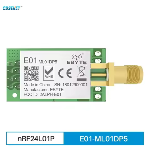 10pcs 2.4GHz nRF24L01 PA LNA rf SPI Module E01-ML01DP5 CDSENET Long Range 2.4g nRF24L01P Wireless Tr