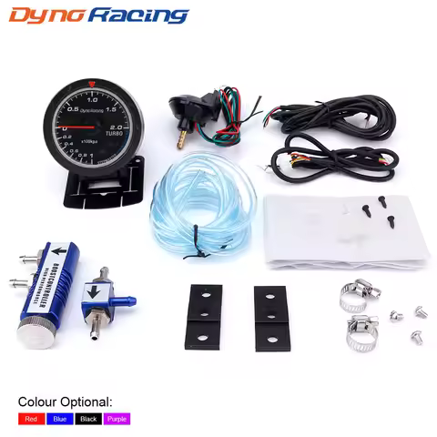 Dynoracing 60MM Car Turbo Boost gauge + Adjustable Turbo Boost Controller Kit 1-30 PSI IN-CABIN Car 
