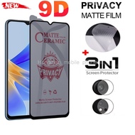 3in1 Anti Spy Ceramic Matte Phone Film Vivo Y1S Y02 Y02A Y02S Y02T Y03 Y11 Y12 Y15 Y15A Y16 Y17 Y18 