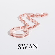 SWAN - Link Chain Cuff ต่างหูหนีบเงินแท้ คล้องหู ไม่ต้องเจาะ ear cuff โซ่