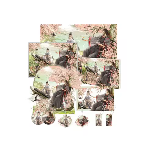 Sunsyea MDZS Mo Dao Zu Shi Official Merch Spring Wei Wuxian Lan Wangji Acrylic Stand Badge Postal Ca