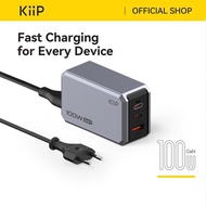 IPHONE KiiP C102E Charger Adaptor 100W GaN Multi Port Fast Charging Adaptor Android Laptop Chargerip