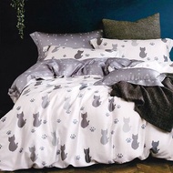 LN17/奧地利100%萊賽爾涼感40支純天絲TM/全鋪棉床包兩用被套