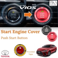 Toyota Auto Car Engine Push Start Button Cover Vios 2023 Vios Camry Yaris Veloz Innova Rush Corolla 
