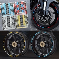 17" Reflective Motorcycle Rim Hub Strips Decal Stickers For CFMoto 150NK 250SR 300NK 300SR 400NK 400