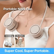 Essential Oil Wireless Hanging Neck Fan Power Ventilador Bladeless Neckband Portable Mini Air Cooler
