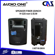 speaker fiber aktif pasif 15" G&G Non U.E.B - speaker 15 inch - fiber H 115 - 1 set speaker isi 2 bo