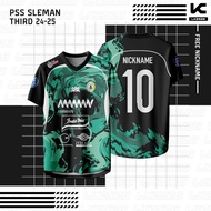 Baju Jersey PSS Sleman Third Hitam Hijau 24/25 Terbaru Supporter