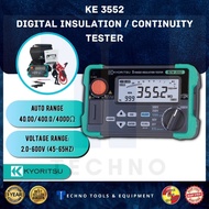 KYORITSU KE 3552 Digital Insulation / Continuity Testers (KEW 3552) 100% New &amp; Original