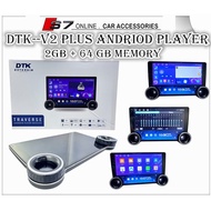 DTK DETERKIM V3 PLUS Dual knob Car Android Player 10 inch , Double knob Portable Touch Screen