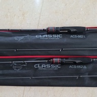ASHINO SPINNING ROD CLASSIC ACS-662UL/ACS-662L (Made in Thailand)