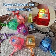 Clicky Keyboard Keycap Fidget Keyboard Key Pendant Accumulator Keychain Decompression Toys for Kids 