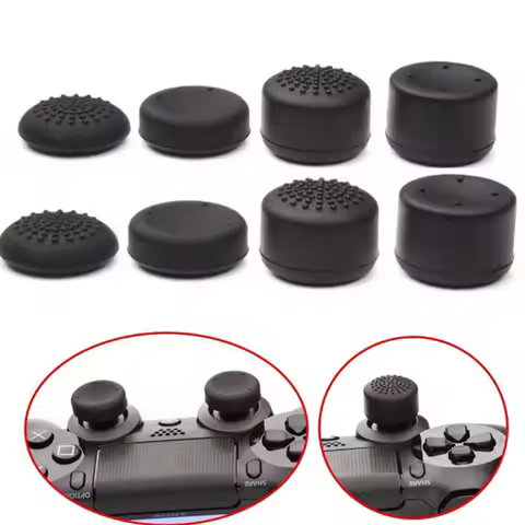 8pcs Controller Silicone Analog Thumb Stick Grip Cap Joystick Cover for PS5/PS4/PS3/PS2/Xbox 360/Xbo