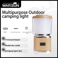 Warsun Y61 multifunctional outdoor camping light, ultra-long battery life camping atmosphere light