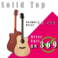 Solid Top Acoustic Guitar. acoustic guitar / Gitar  package Acoustic Acoustic Guitar Introduction Ac