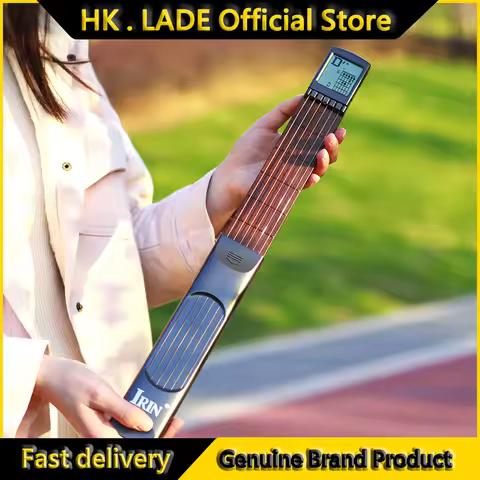 Pocket Guitar Chord Trainer Guitar Practice Tool with Screen 6 Frets Guitar Finger Trainer for Guita