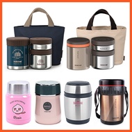 KOREA Vacuum Thermal Lunch Box Stainless Steel Thermal Lunch Bag Cooler Bag For Kids Adults