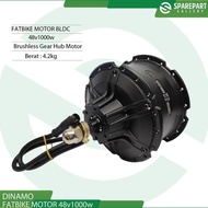 terlaris Fatbike dinamo bldc 48v1000w brushless gear hub motor