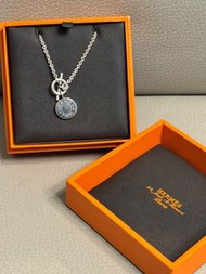 （平過官網）Hermes 925 圓牌銀鏈
