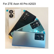 For ZTE Axon 40 Pro A2023 Back battery Rear Cover Battery Door Housing case back cover camera glass 