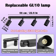 LED Track Light GU10 Ceiling Lamp Track Light Spotlight Ceiling Tracklights Wall Mounted Spotlights 