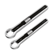 (ICTE) 2Pcs Multifunctional Ring Wrench Kit Adjustable Large/Small Double-Headed Wrench Kit Universa