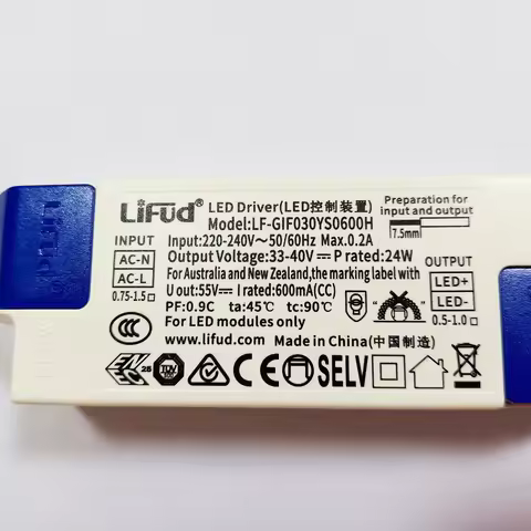 Lifud LED Driver 33-40V 24W-30W 600mA 700mA 750mA LF-GIF030YS LED Power Supply Transformer AC220-240