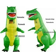 KOSTUM DINO HIJAU KOSTUM ANGIN GA  COSPLAY BADUT