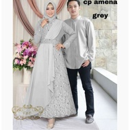 Baju Set Couple AMENA/ Fashion Couple/ Baju Pesta Pasangan Cowok Cewek