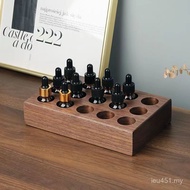 Essential Oil Lipstick Wooden Rack Counter Base Display Rack Aromatherapy Walnut Multi-Grid Display 