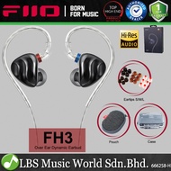 FiiO FH3 Beryllium Plated Dynamic Drive HiFi Earbud Hybrid In Ear Monitor Earphone