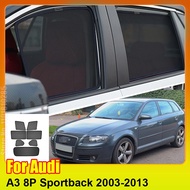 For Audi A3 8P Sportback 2003-2013 Car Window Front Shield SunShade Windshield Rear Side Window Curt